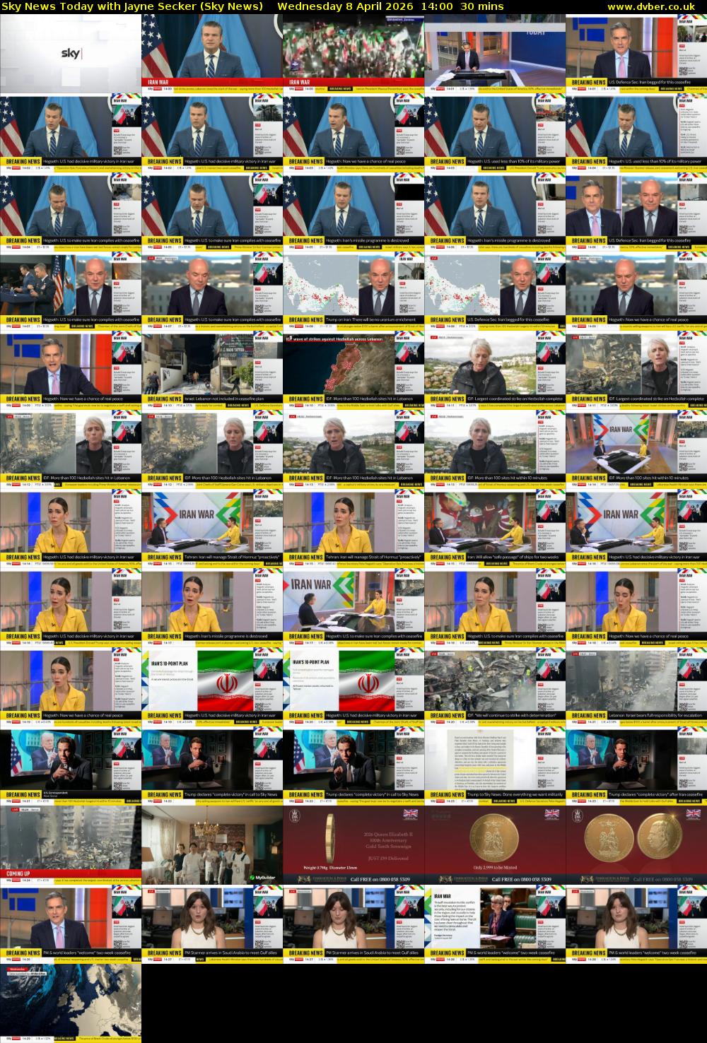 Sky News Today with Jayne Secker (Sky News) Wednesday 8 April 2026 14:00 - 14:30