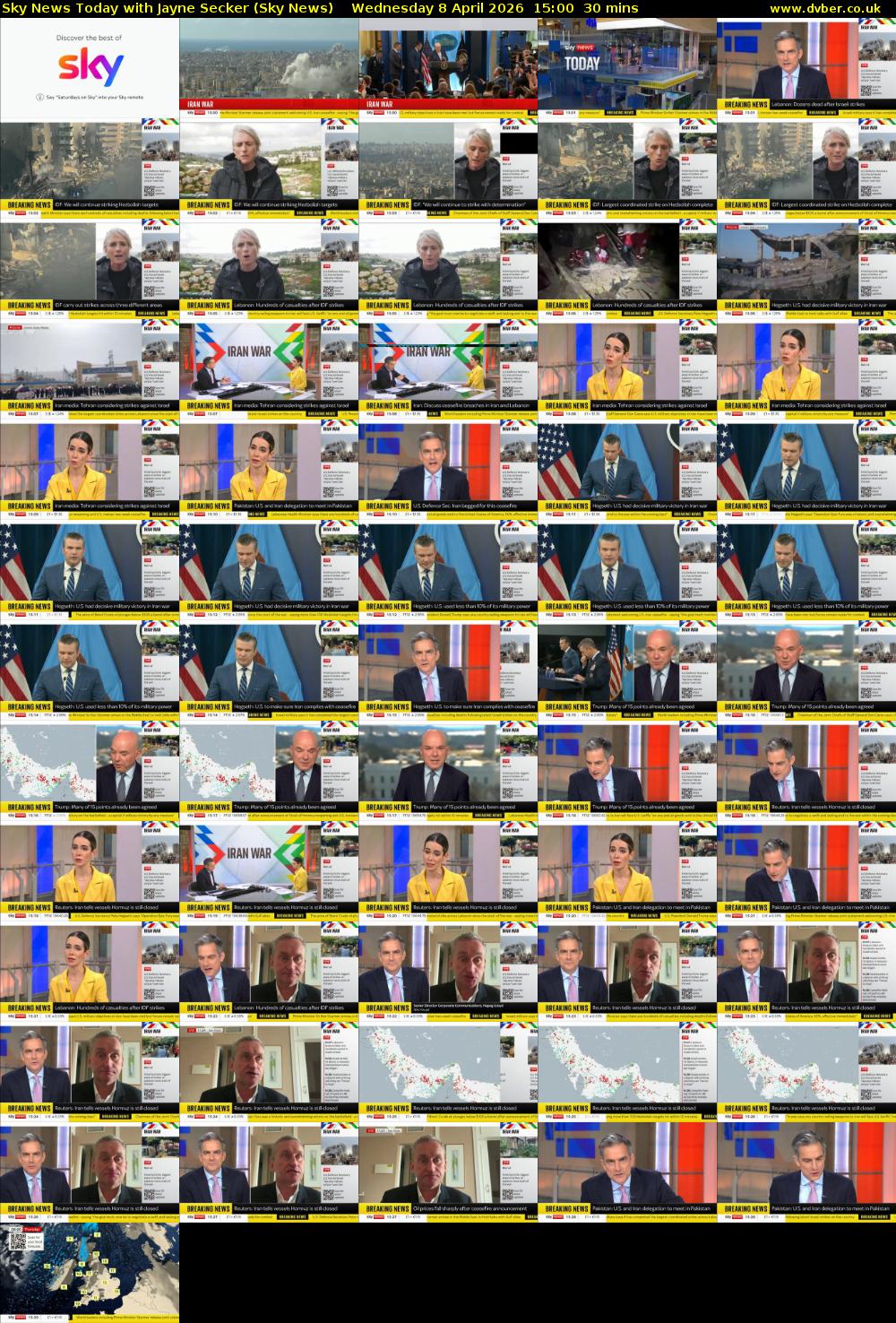 Sky News Today with Jayne Secker (Sky News) Wednesday 8 April 2026 15:00 - 15:30