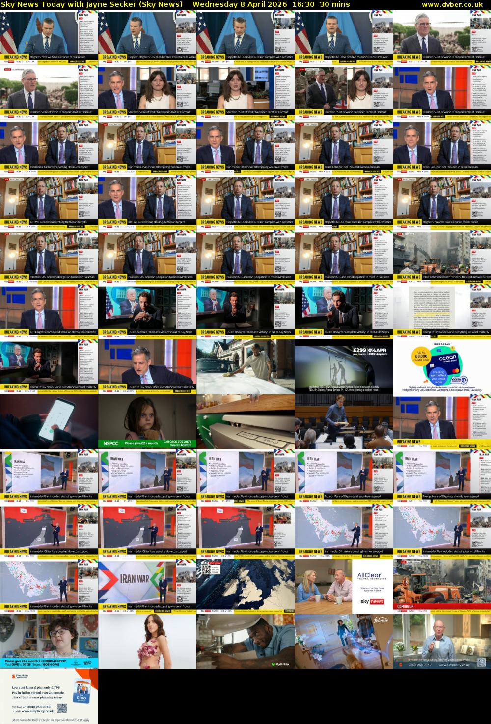Sky News Today with Jayne Secker (Sky News) Wednesday 8 April 2026 16:30 - 17:00
