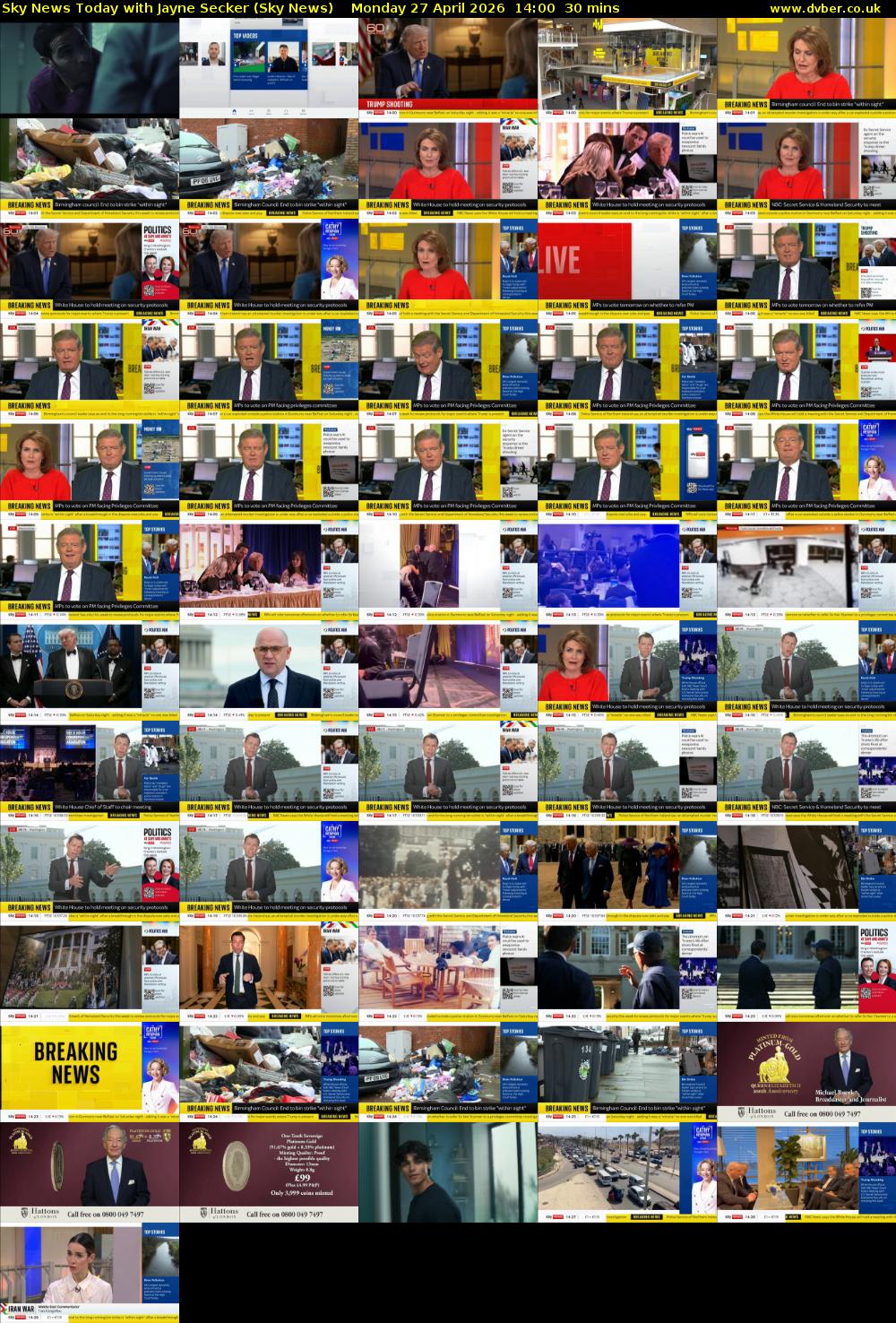 Sky News Today with Jayne Secker (Sky News) Monday 27 April 2026 14:00 - 14:30