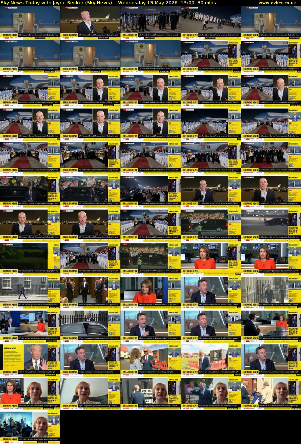 Sky News Today with Jayne Secker (Sky News) Wednesday 13 May 2026 13:00 - 13:30