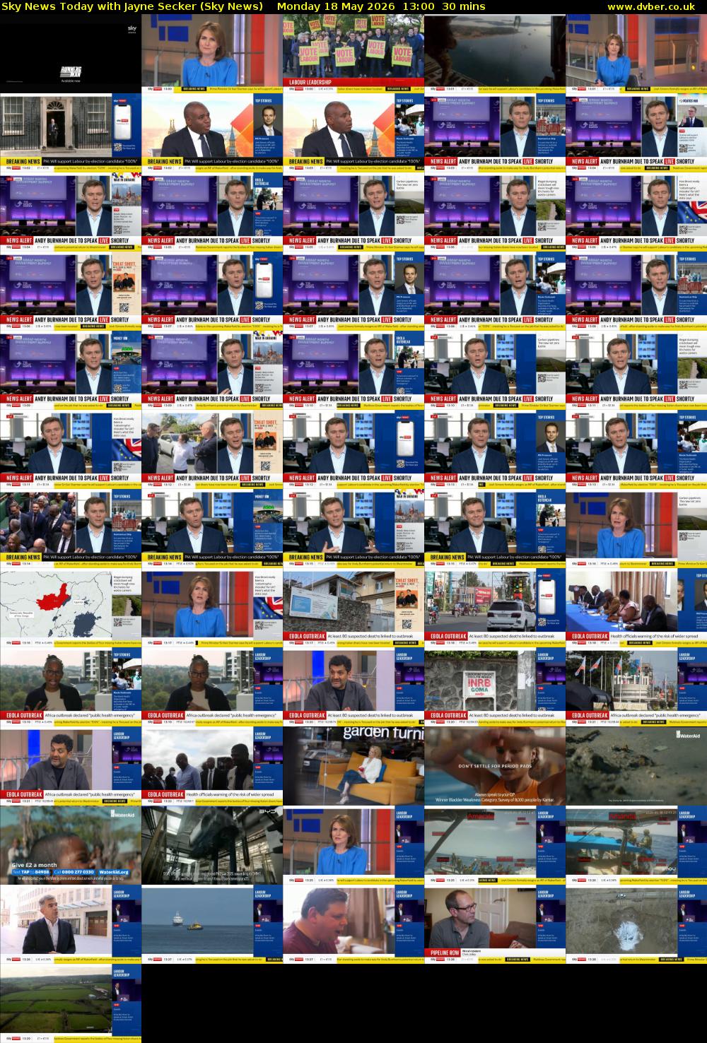 Sky News Today with Jayne Secker (Sky News) Monday 18 May 2026 13:00 - 13:30