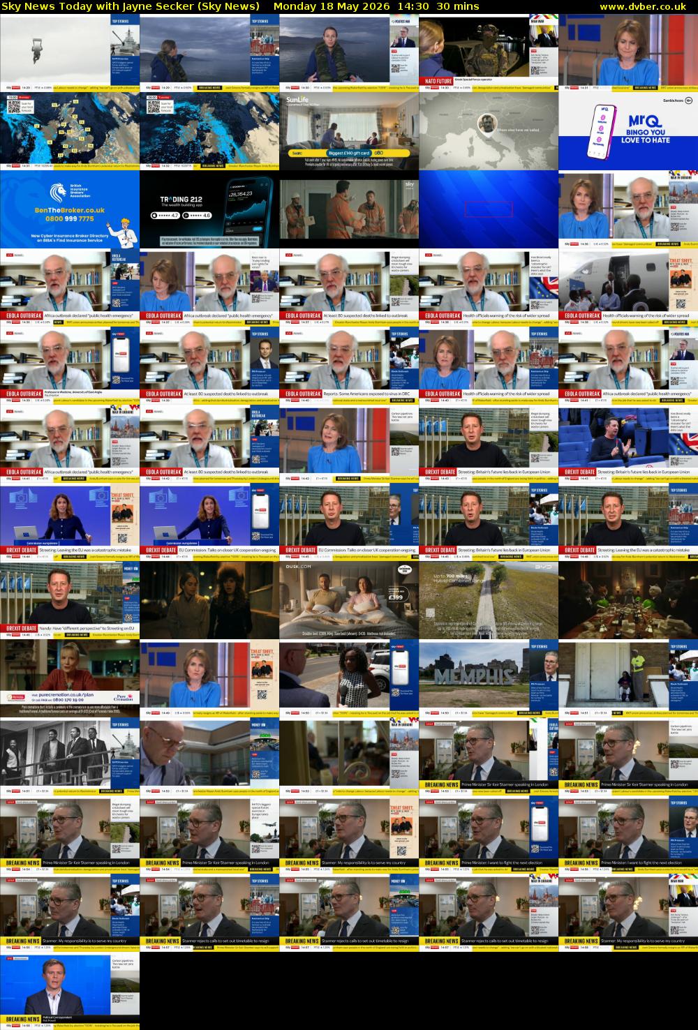 Sky News Today with Jayne Secker (Sky News) Monday 18 May 2026 14:30 - 15:00