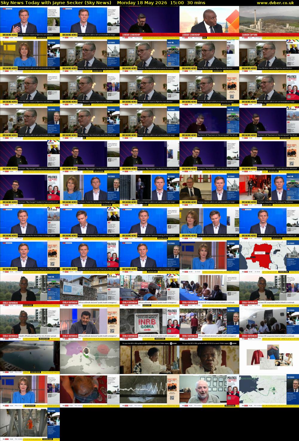 Sky News Today with Jayne Secker (Sky News) Monday 18 May 2026 15:00 - 15:30