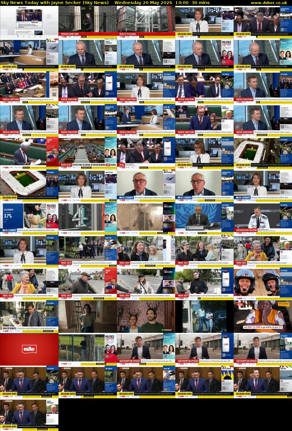 Sky News Today with Jayne Secker (Sky News) Wednesday 20 May 2026 14:00 - 14:30