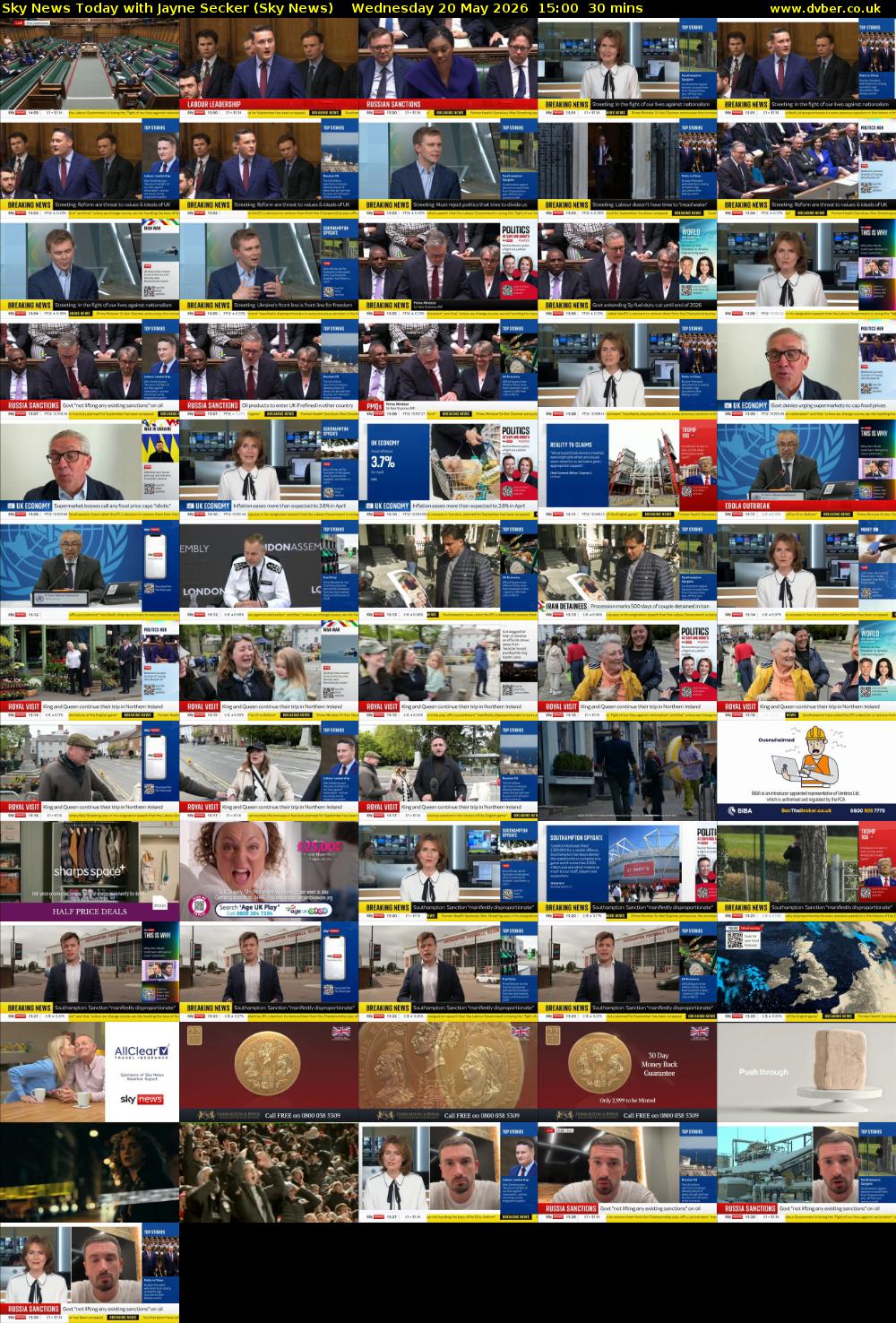 Sky News Today with Jayne Secker (Sky News) Wednesday 20 May 2026 15:00 - 15:30
