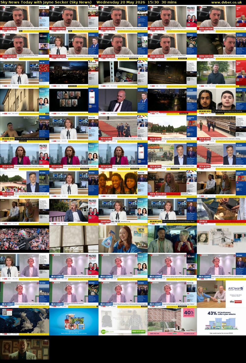 Sky News Today with Jayne Secker (Sky News) Wednesday 20 May 2026 15:30 - 16:00