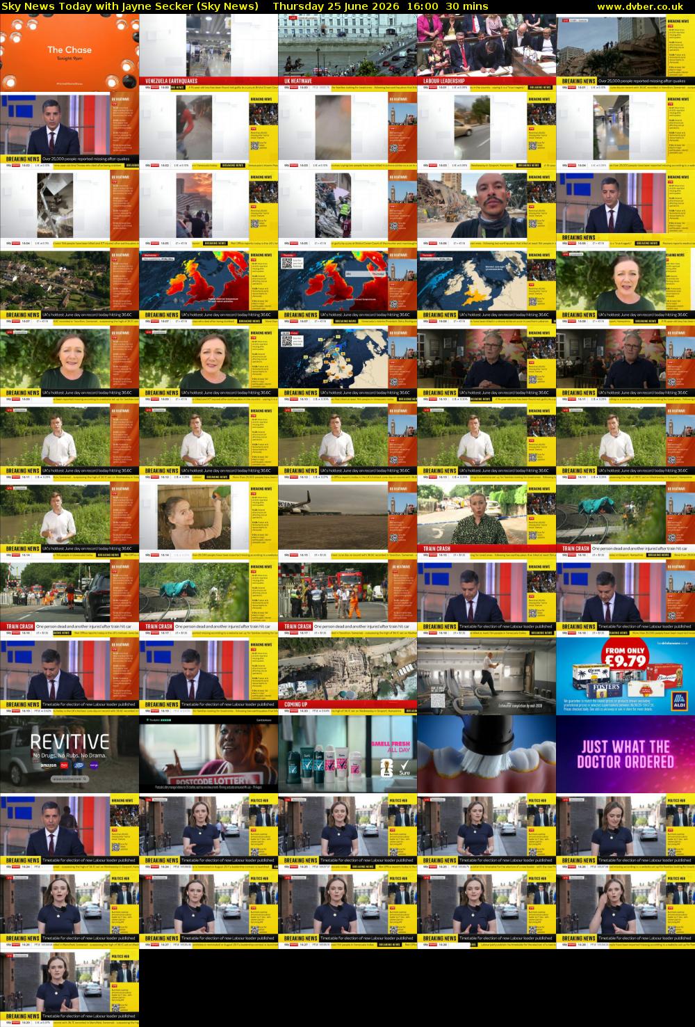 Sky News Today with Jayne Secker (Sky News) Thursday 25 June 2026 16:00 - 16:30