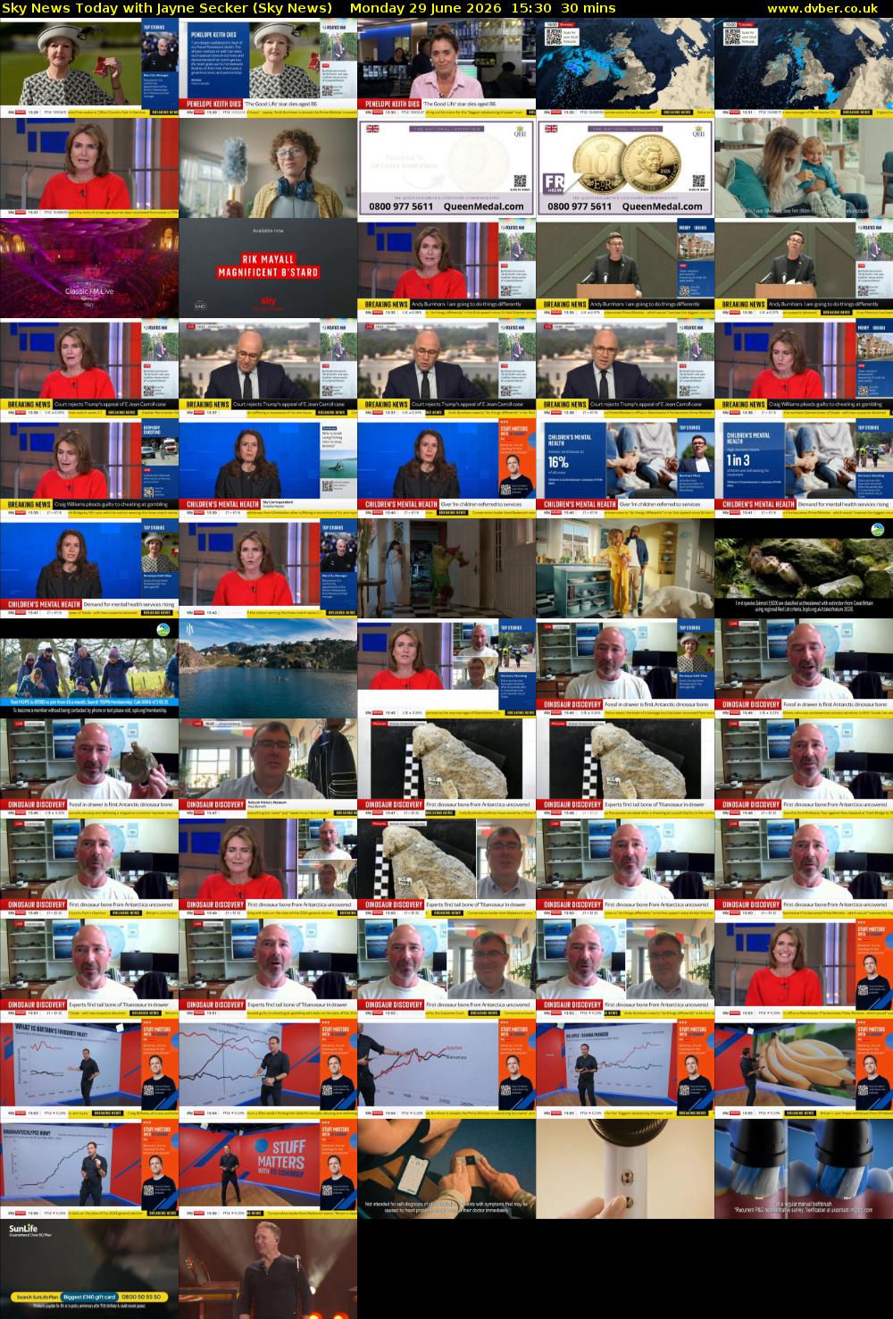 Sky News Today with Jayne Secker (Sky News) Monday 29 June 2026 15:30 - 16:00