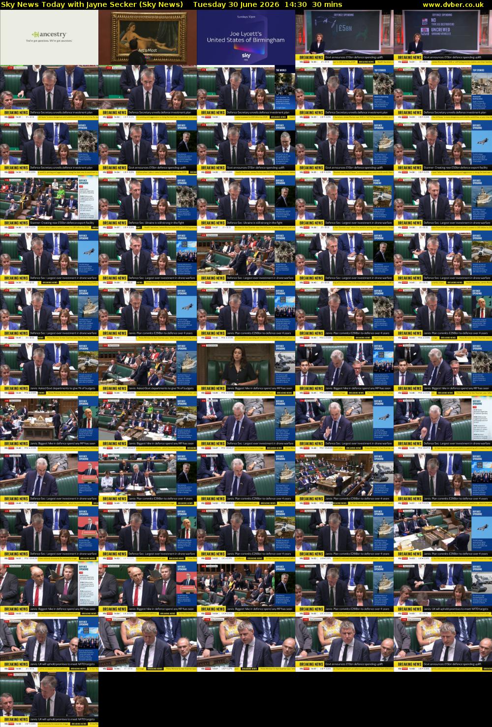 Sky News Today with Jayne Secker (Sky News) Tuesday 30 June 2026 14:30 - 15:00