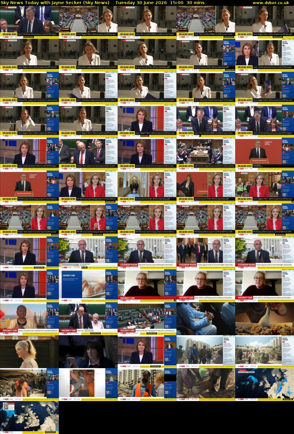 Sky News Today with Jayne Secker (Sky News) Tuesday 30 June 2026 15:00 - 15:30