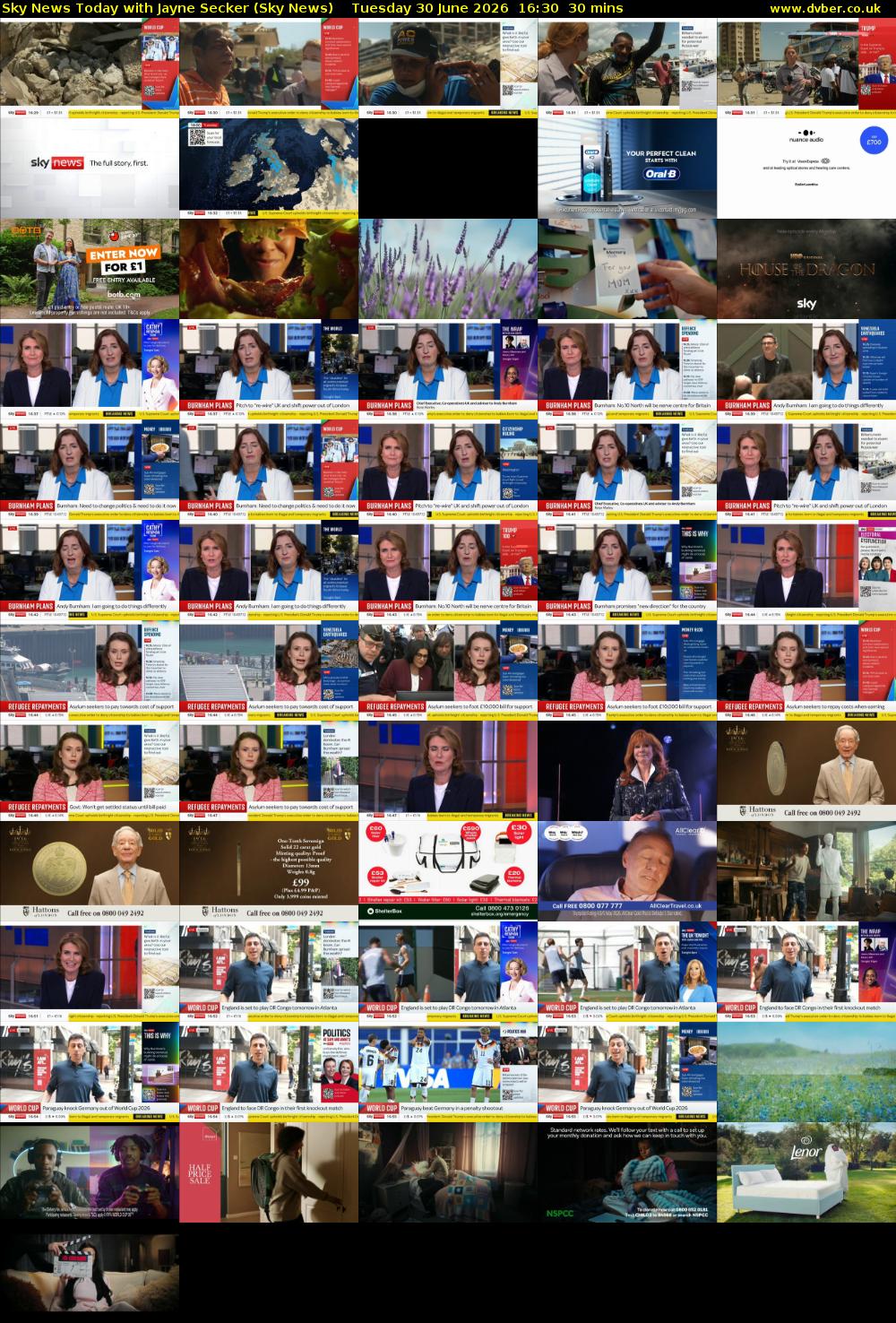 Sky News Today with Jayne Secker (Sky News) Tuesday 30 June 2026 16:30 - 17:00