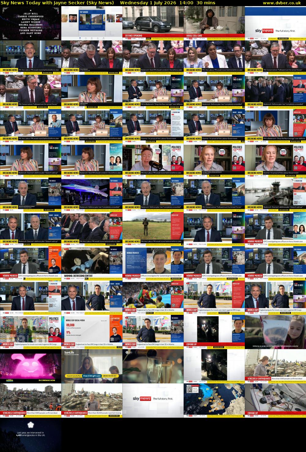 Sky News Today with Jayne Secker (Sky News) Wednesday 1 July 2026 14:00 - 14:30