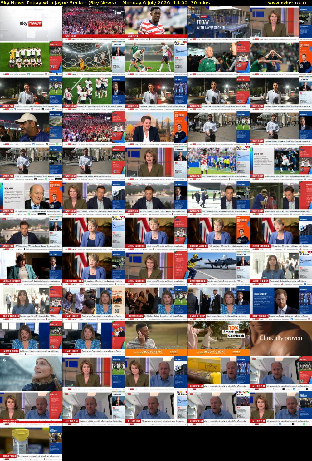 Sky News Today with Jayne Secker (Sky News) Monday 6 July 2026 14:00 - 14:30