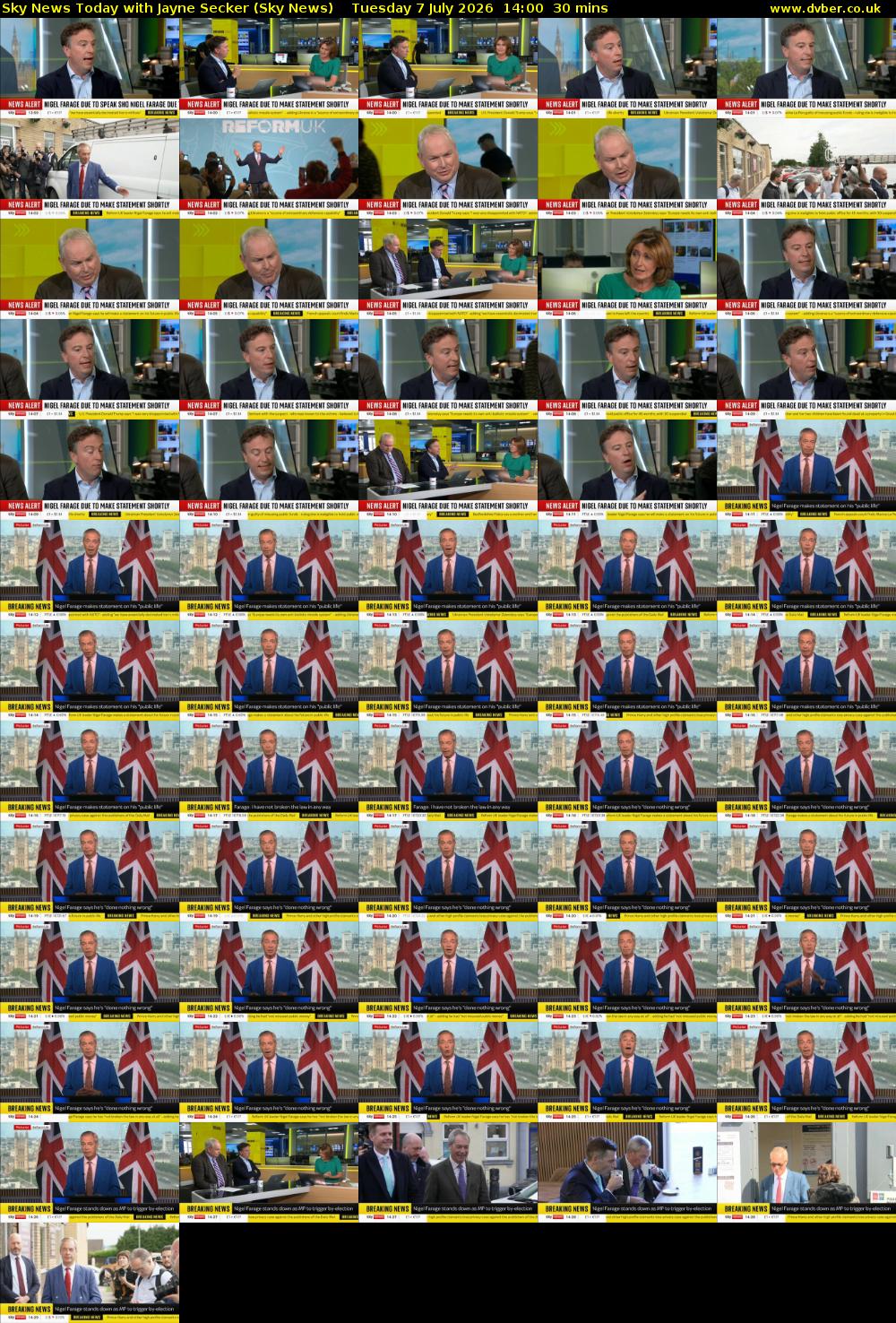 Sky News Today with Jayne Secker (Sky News) Tuesday 7 July 2026 14:00 - 14:30
