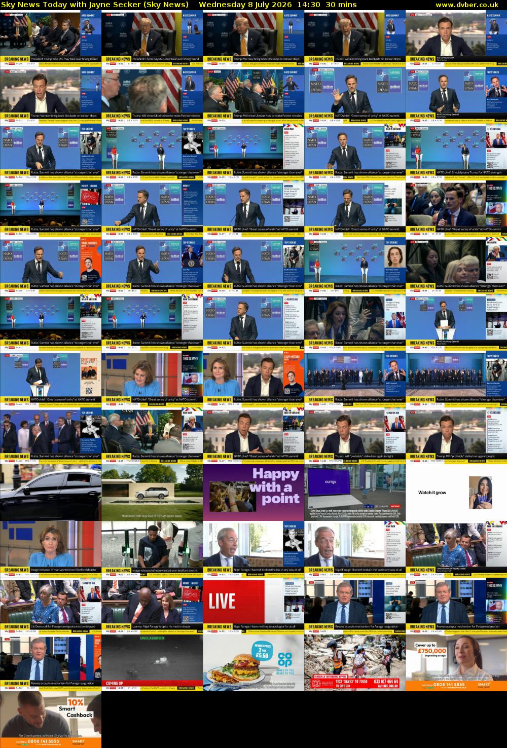 Sky News Today with Jayne Secker (Sky News) Wednesday 8 July 2026 14:30 - 15:00