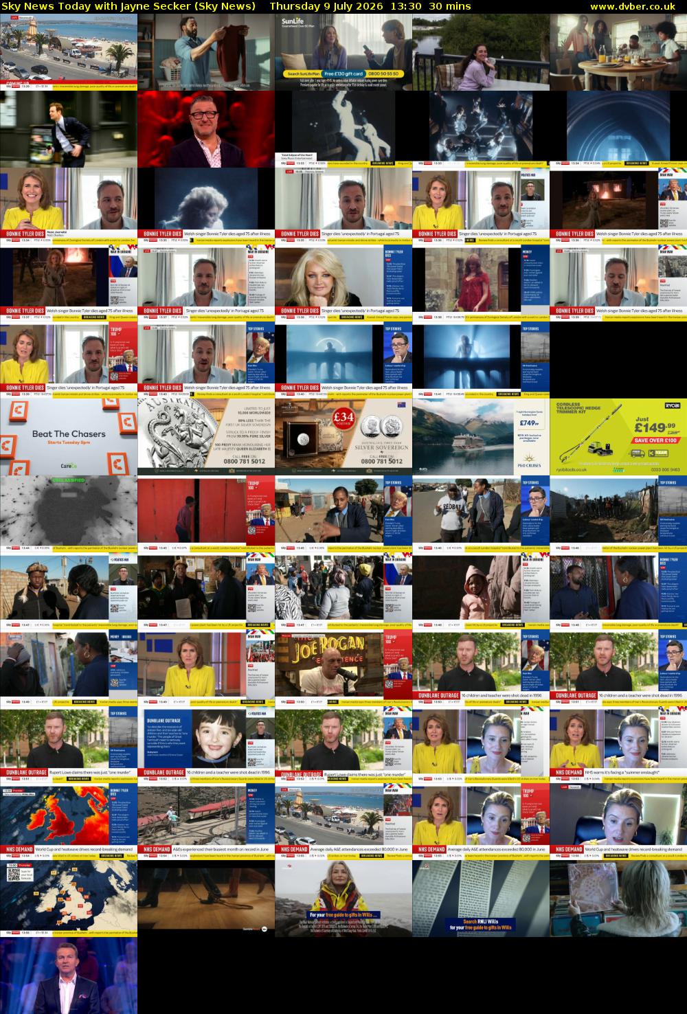 Sky News Today with Jayne Secker (Sky News) Thursday 9 July 2026 13:30 - 14:00