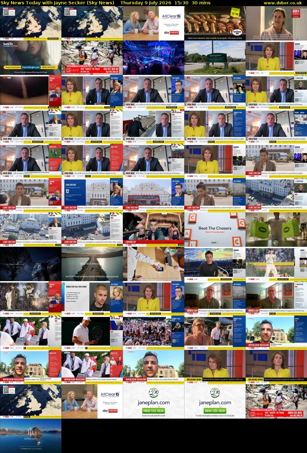 Sky News Today with Jayne Secker (Sky News) Thursday 9 July 2026 15:30 - 16:00