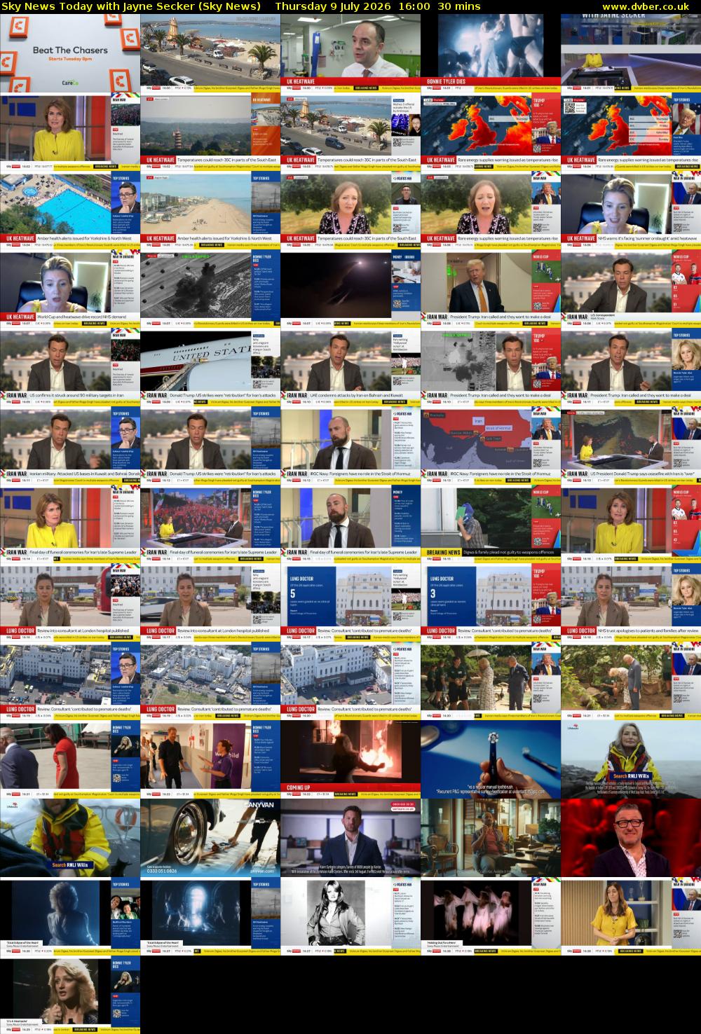 Sky News Today with Jayne Secker (Sky News) Thursday 9 July 2026 16:00 - 16:30