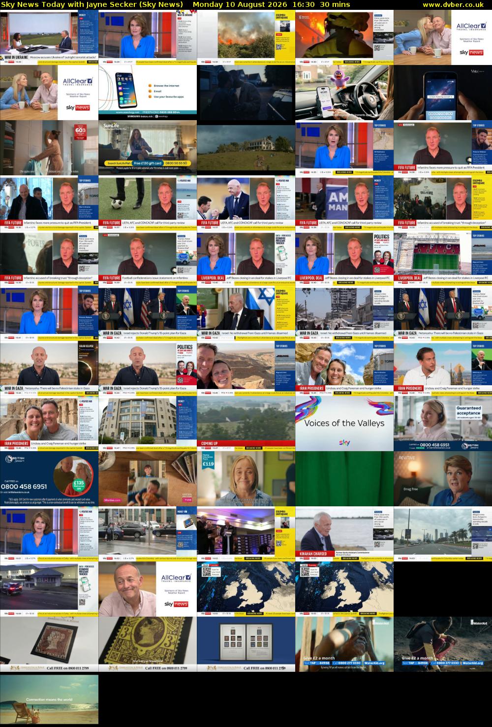 Sky News Today with Jayne Secker (Sky News) Monday 10 August 2026 16:30 - 17:00