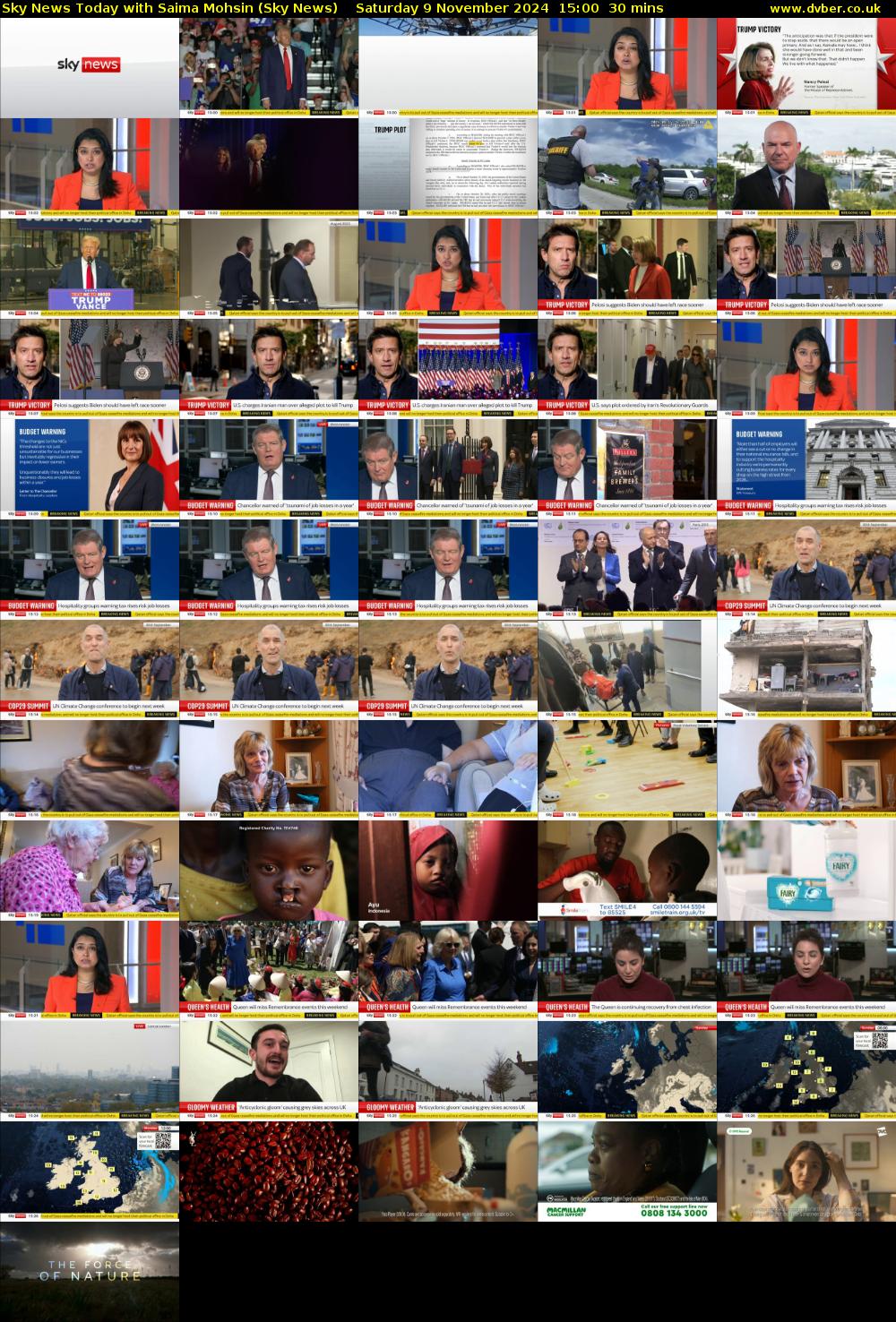 Sky News Today with Saima Mohsin (Sky News) Saturday 9 November 2024 15:00 - 15:30