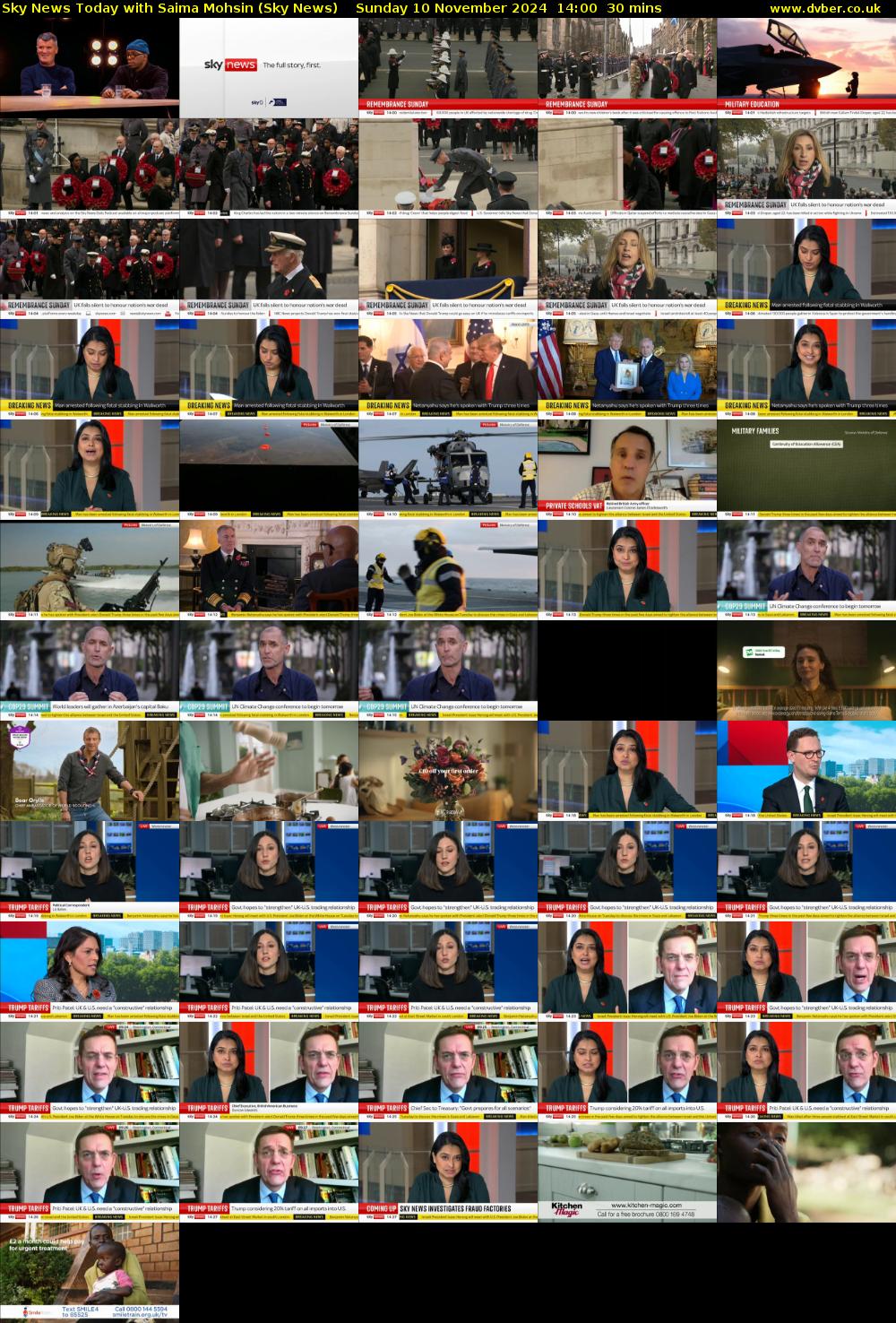 Sky News Today with Saima Mohsin (Sky News) Sunday 10 November 2024 14:00 - 14:30