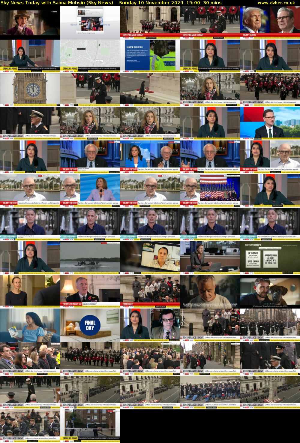 Sky News Today with Saima Mohsin (Sky News) Sunday 10 November 2024 15:00 - 15:30