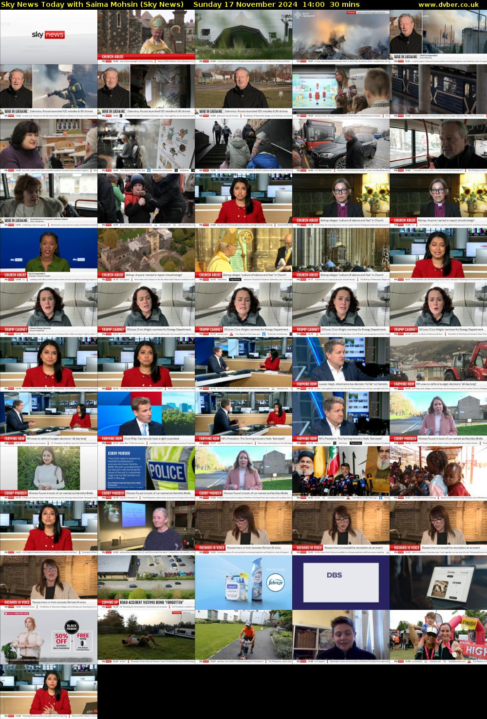 Sky News Today with Saima Mohsin (Sky News) Sunday 17 November 2024 14:00 - 14:30