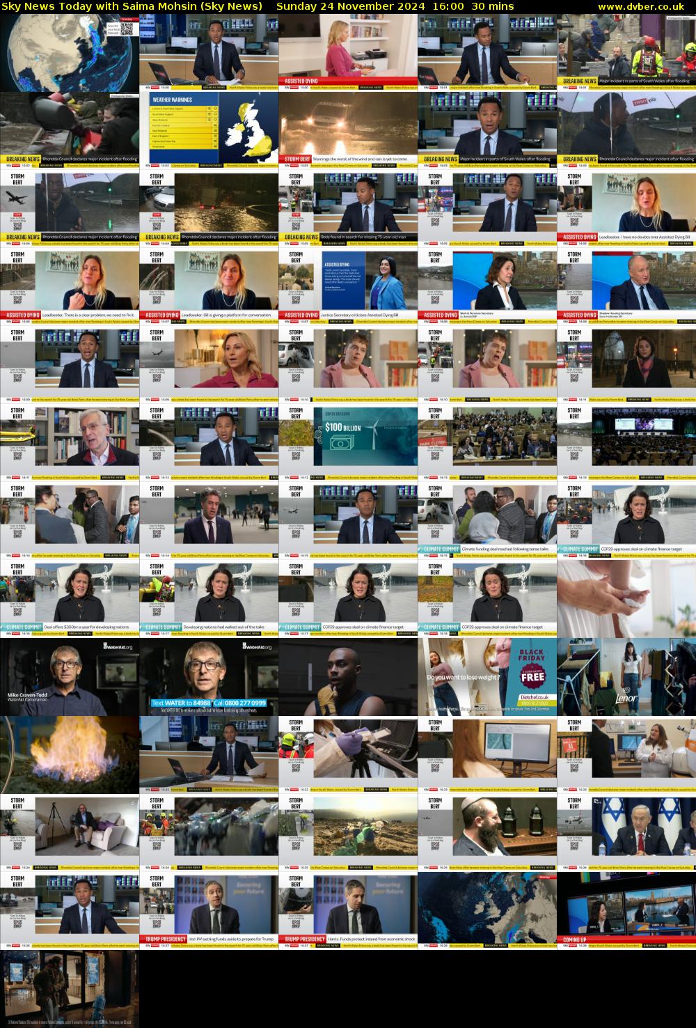 Sky News Today with Saima Mohsin (Sky News) Sunday 24 November 2024 16:00 - 16:30