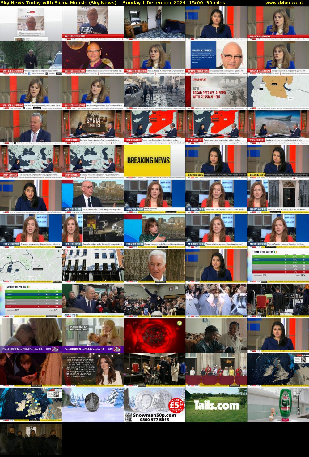 Sky News Today with Saima Mohsin (Sky News) Sunday 1 December 2024 15:00 - 15:30