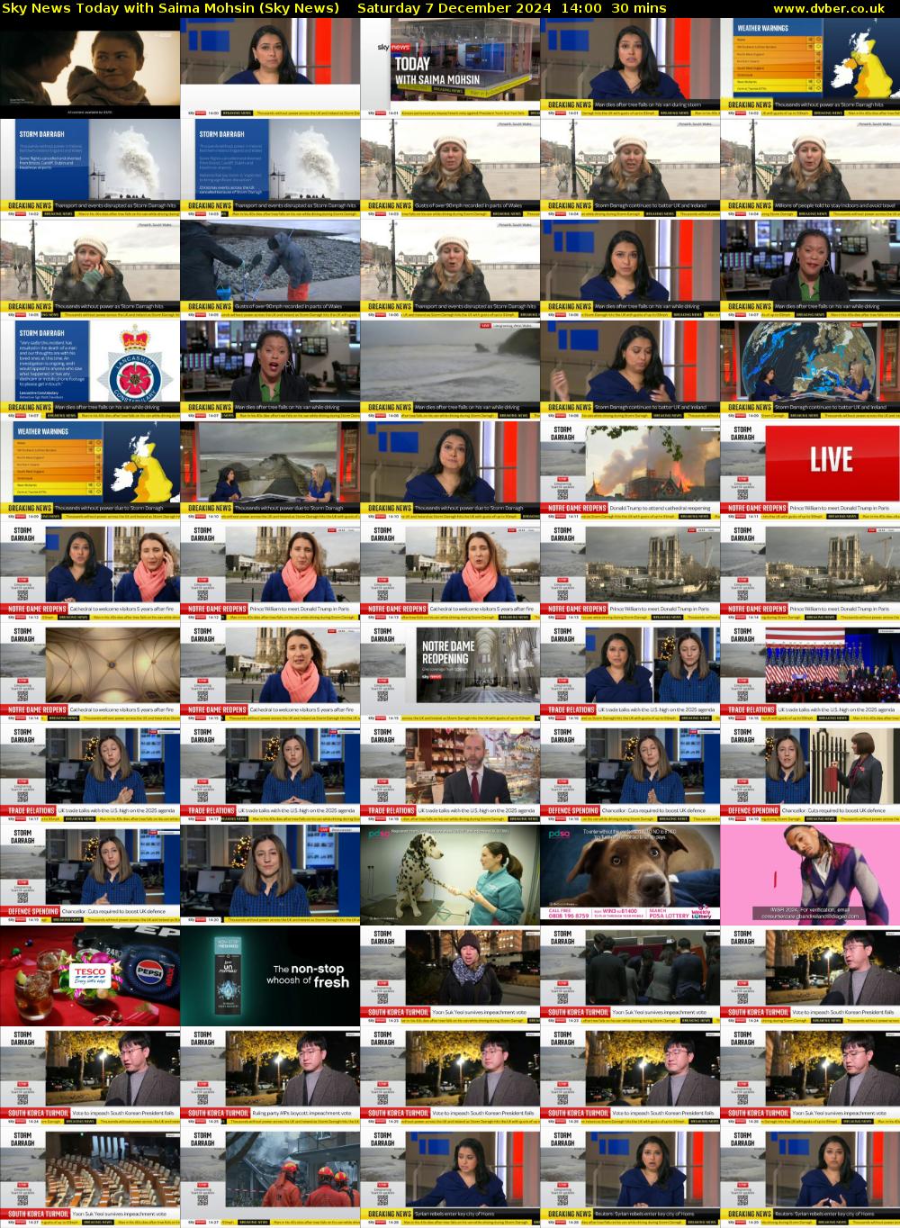 Sky News Today with Saima Mohsin (Sky News) Saturday 7 December 2024 14:00 - 14:30
