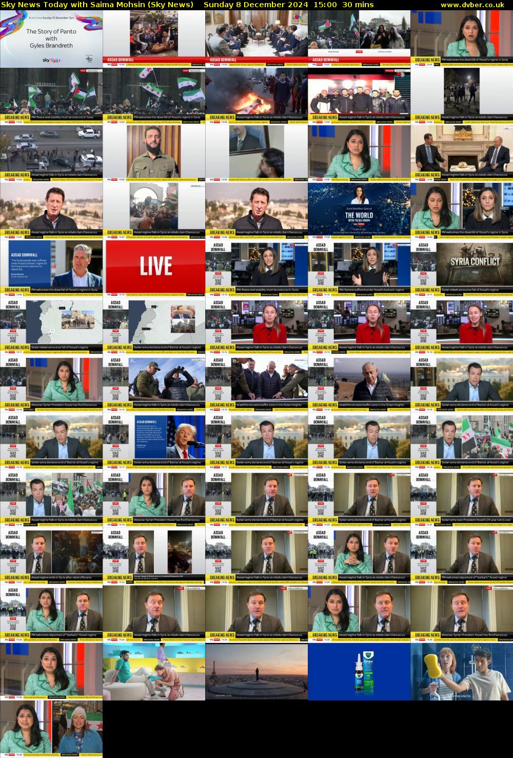 Sky News Today with Saima Mohsin (Sky News) Sunday 8 December 2024 15:00 - 15:30