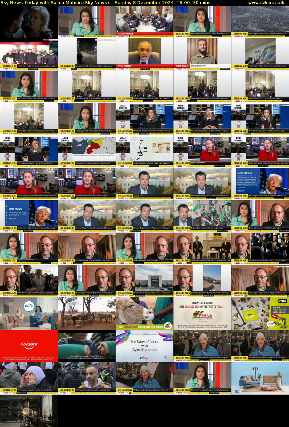 Sky News Today with Saima Mohsin (Sky News) Sunday 8 December 2024 16:00 - 16:30