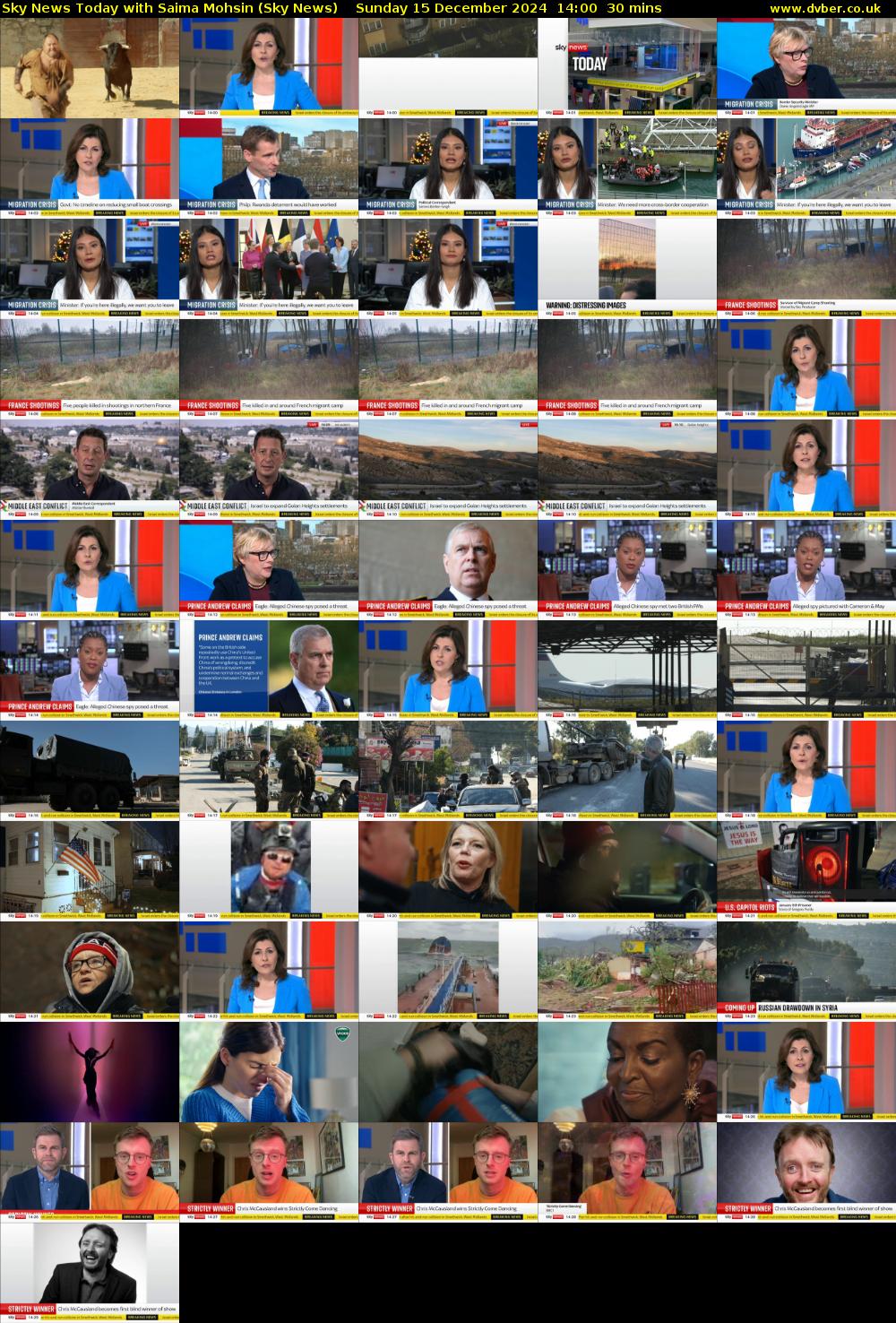Sky News Today with Saima Mohsin (Sky News) Sunday 15 December 2024 14:00 - 14:30