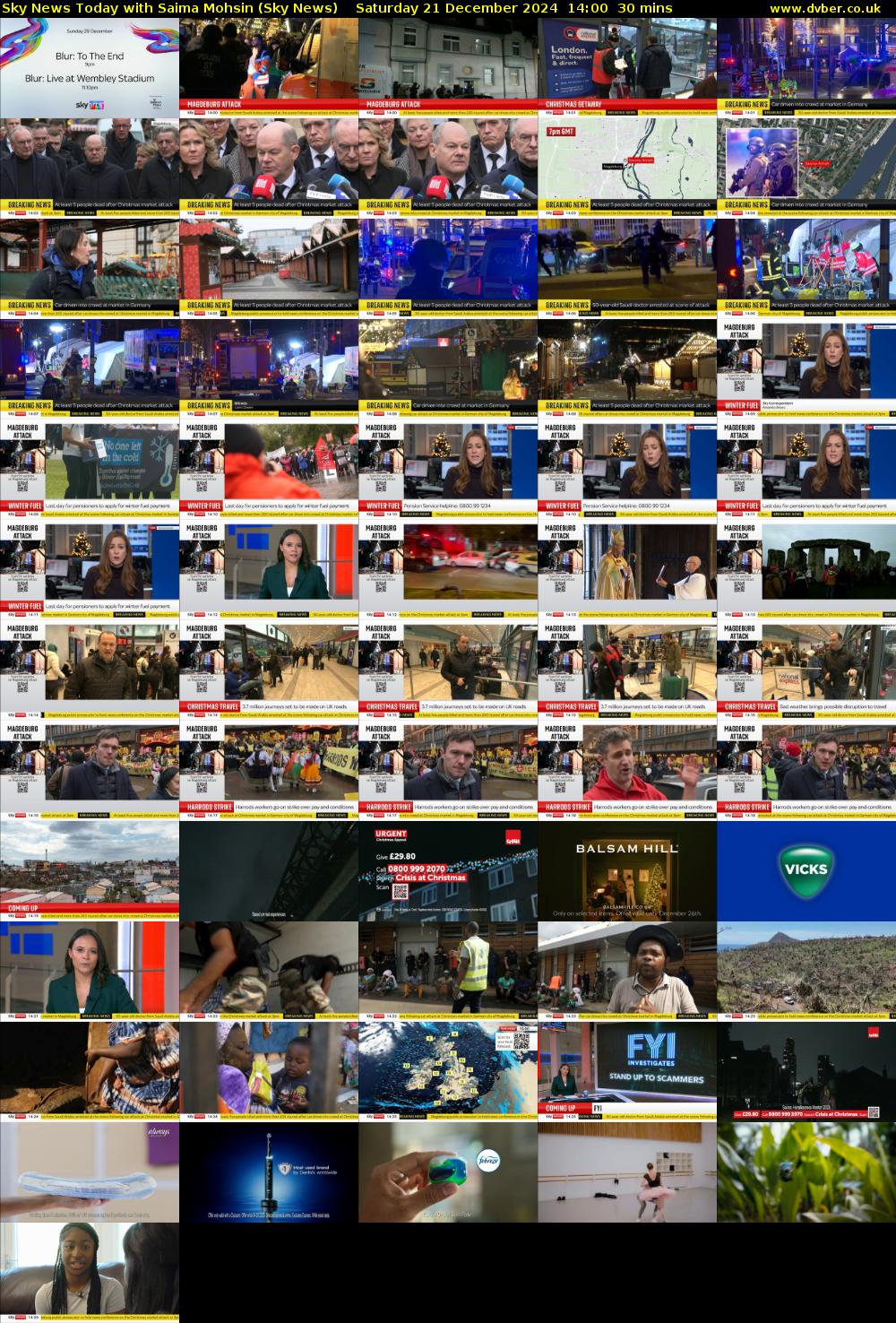 Sky News Today with Saima Mohsin (Sky News) Saturday 21 December 2024 14:00 - 14:30