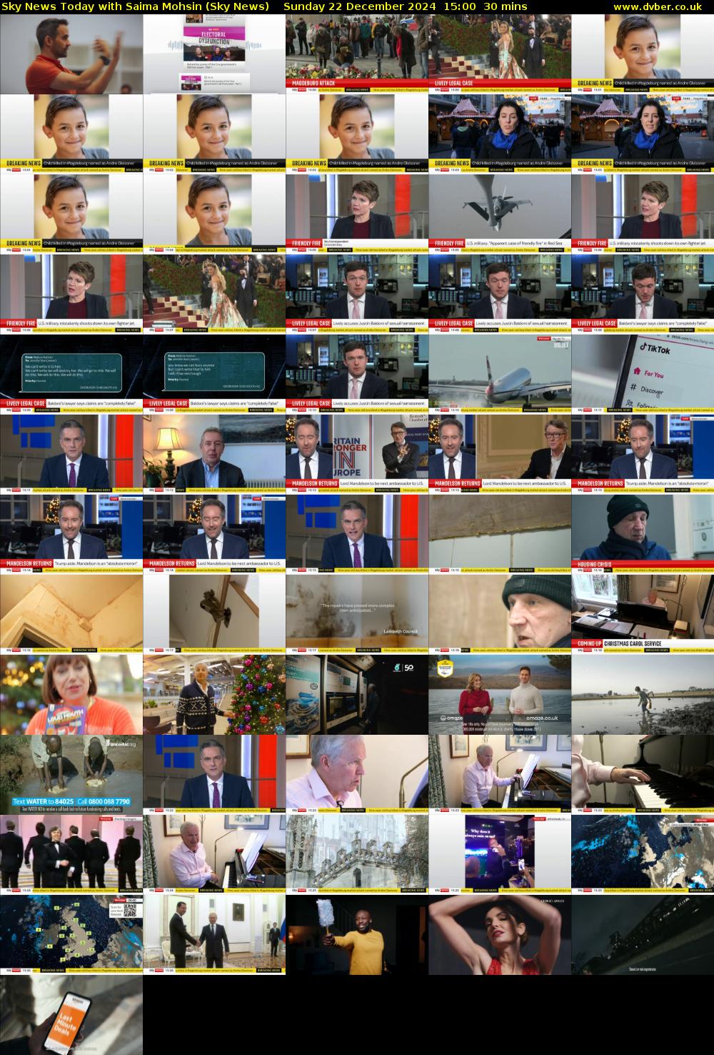 Sky News Today with Saima Mohsin (Sky News) Sunday 22 December 2024 15:00 - 15:30