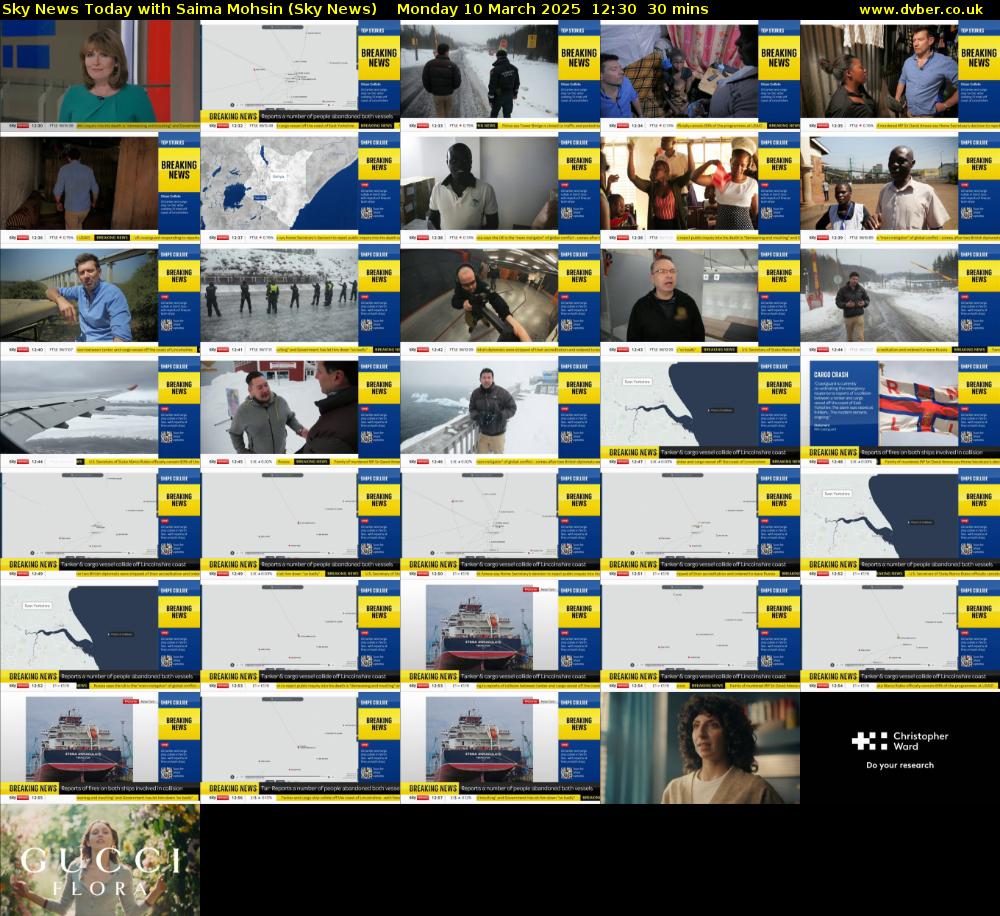 Sky News Today with Saima Mohsin (Sky News) Monday 10 March 2025 12:30 - 13:00