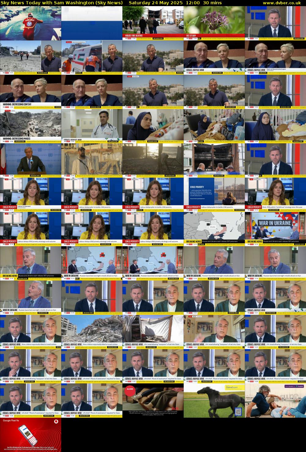 Sky News Today with Sam Washington (Sky News) Saturday 24 May 2025 12:00 - 12:30