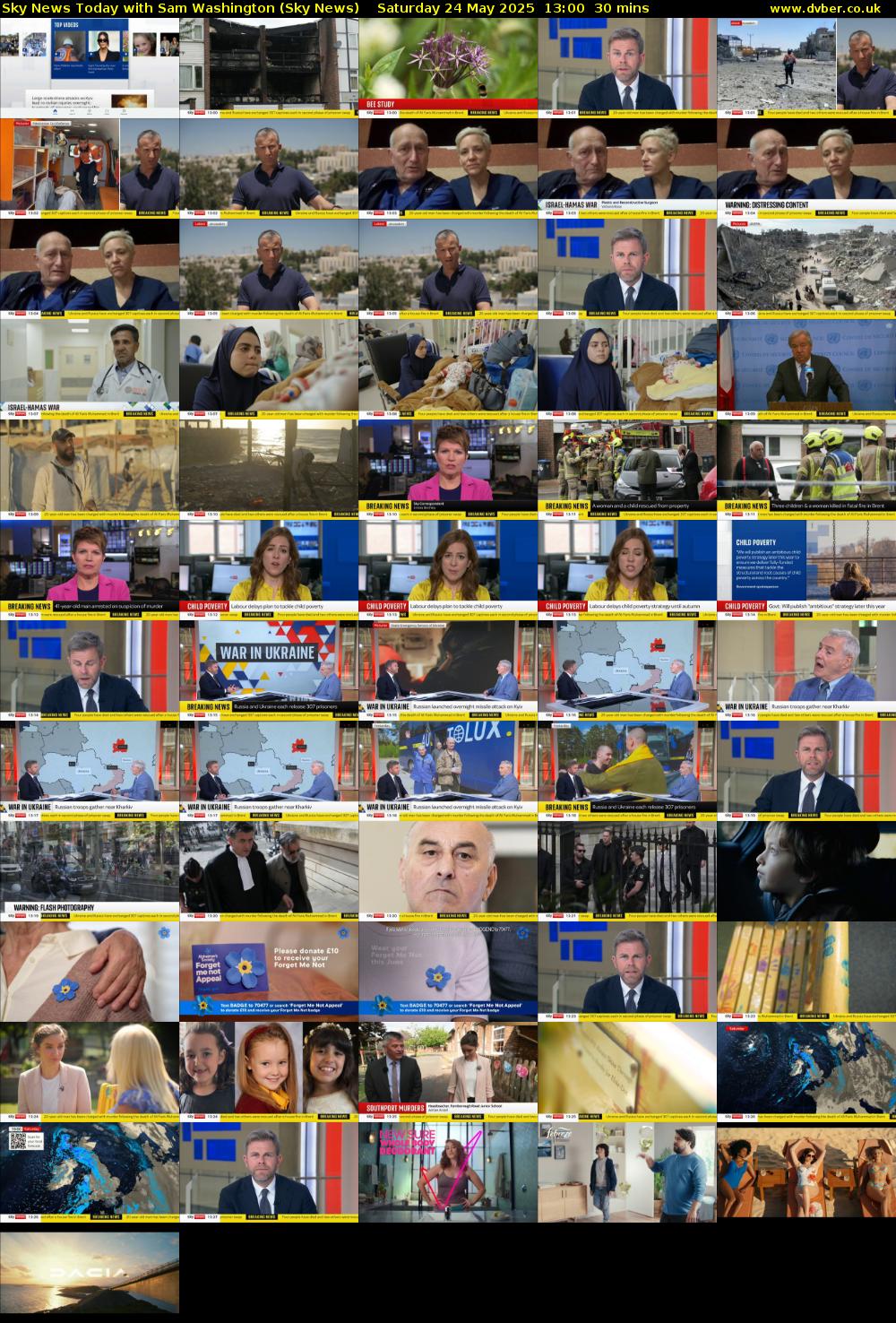 Sky News Today with Sam Washington (Sky News) Saturday 24 May 2025 13:00 - 13:30