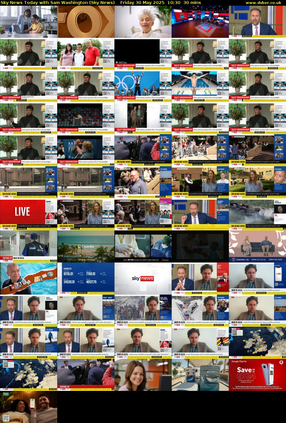 Sky News Today with Sam Washington (Sky News) Friday 30 May 2025 10:30 - 11:00