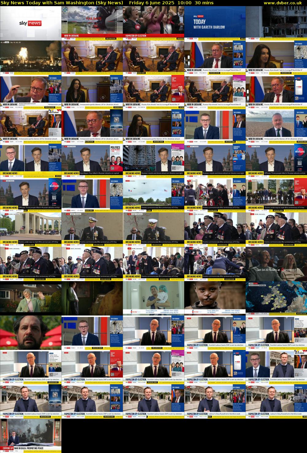 Sky News Today with Sam Washington (Sky News) Friday 6 June 2025 10:00 - 10:30