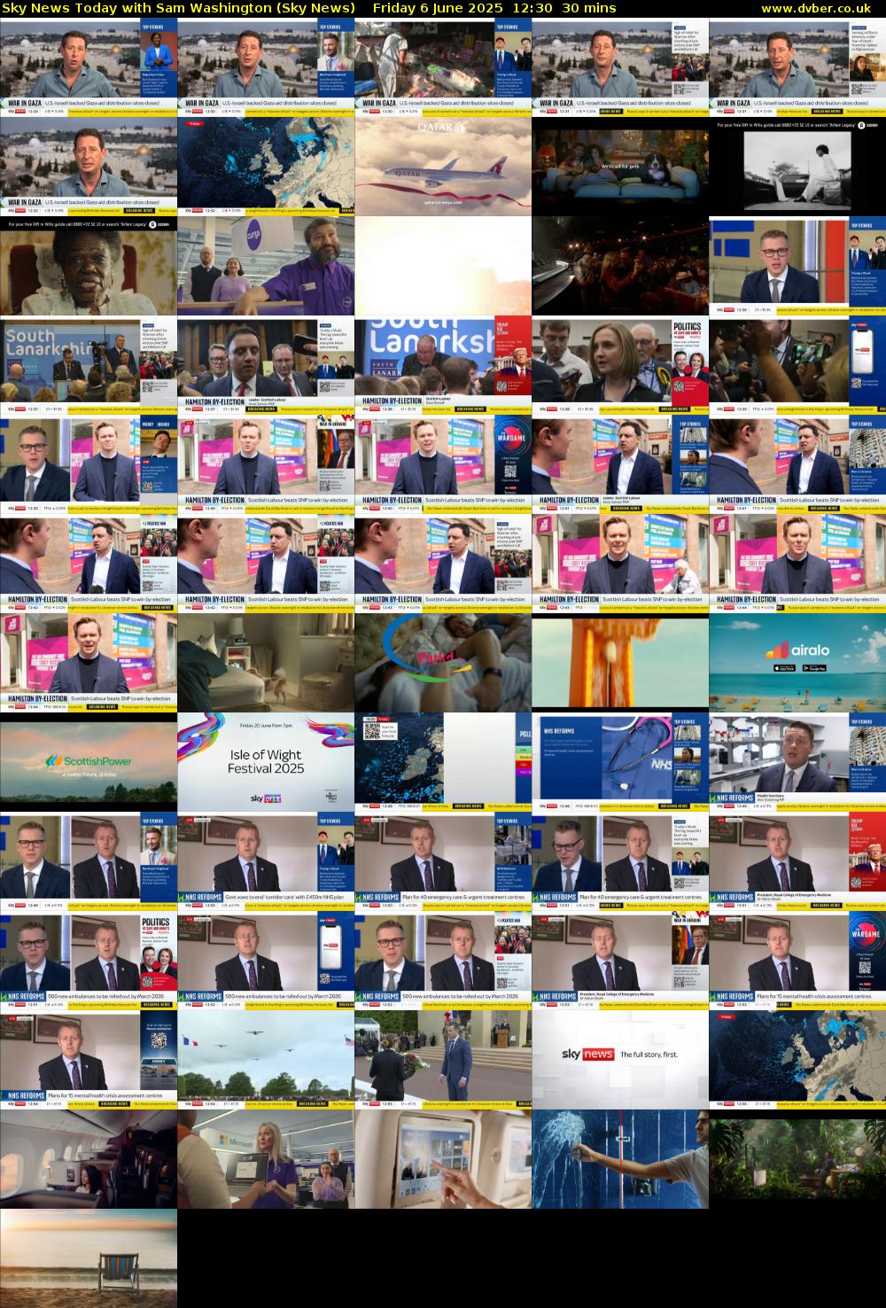 Sky News Today with Sam Washington (Sky News) Friday 6 June 2025 12:30 - 13:00
