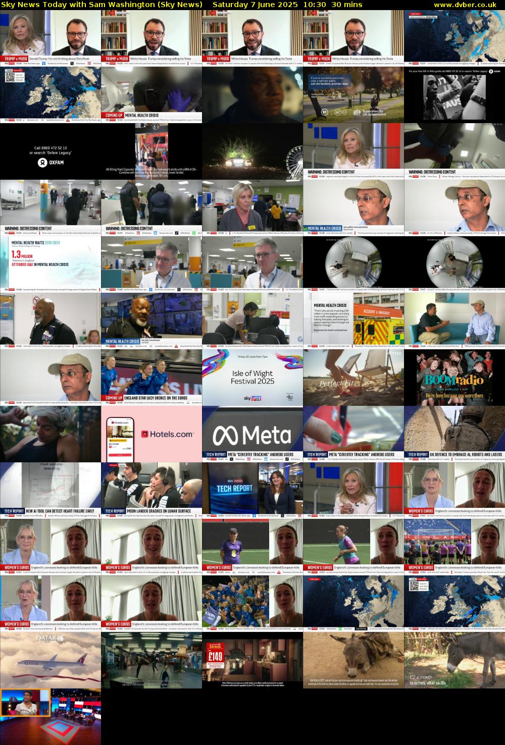 Sky News Today with Sam Washington (Sky News) Saturday 7 June 2025 10:30 - 11:00