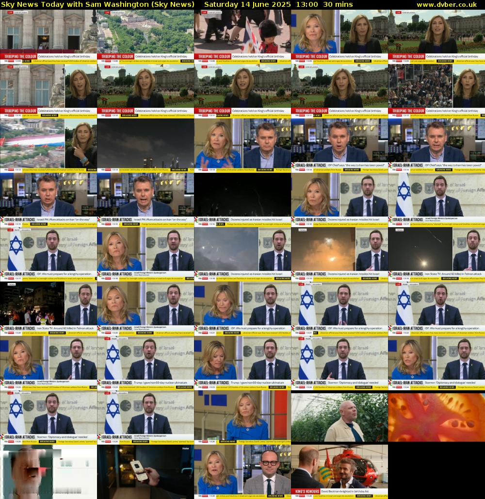 Sky News Today with Sam Washington (Sky News) Saturday 14 June 2025 13:00 - 13:30