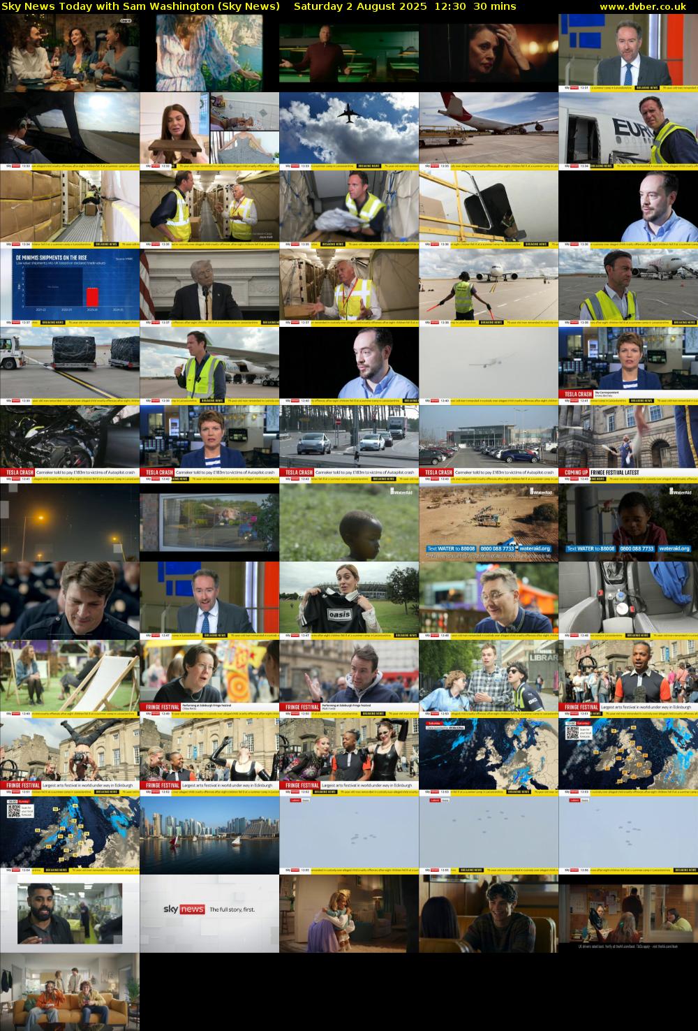 Sky News Today with Sam Washington (Sky News) Saturday 2 August 2025 12:30 - 13:00
