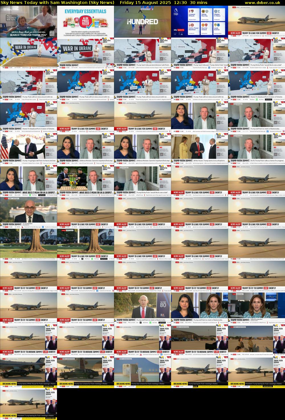Sky News Today with Sam Washington (Sky News) Friday 15 August 2025 12:30 - 13:00