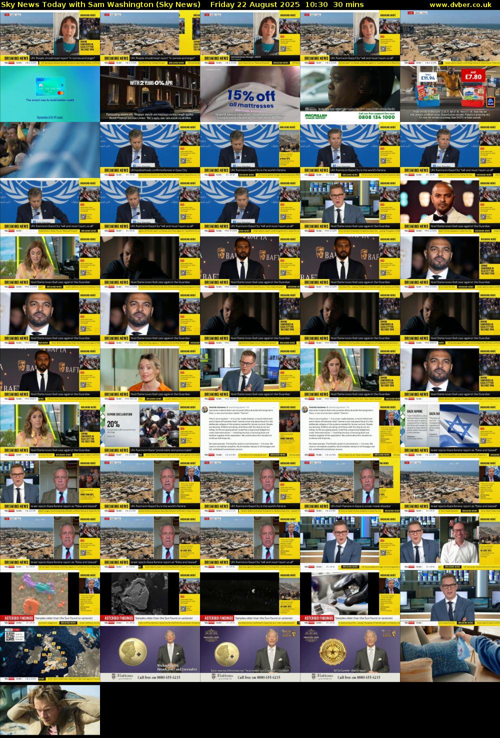 Sky News Today with Sam Washington (Sky News) Friday 22 August 2025 10:30 - 11:00