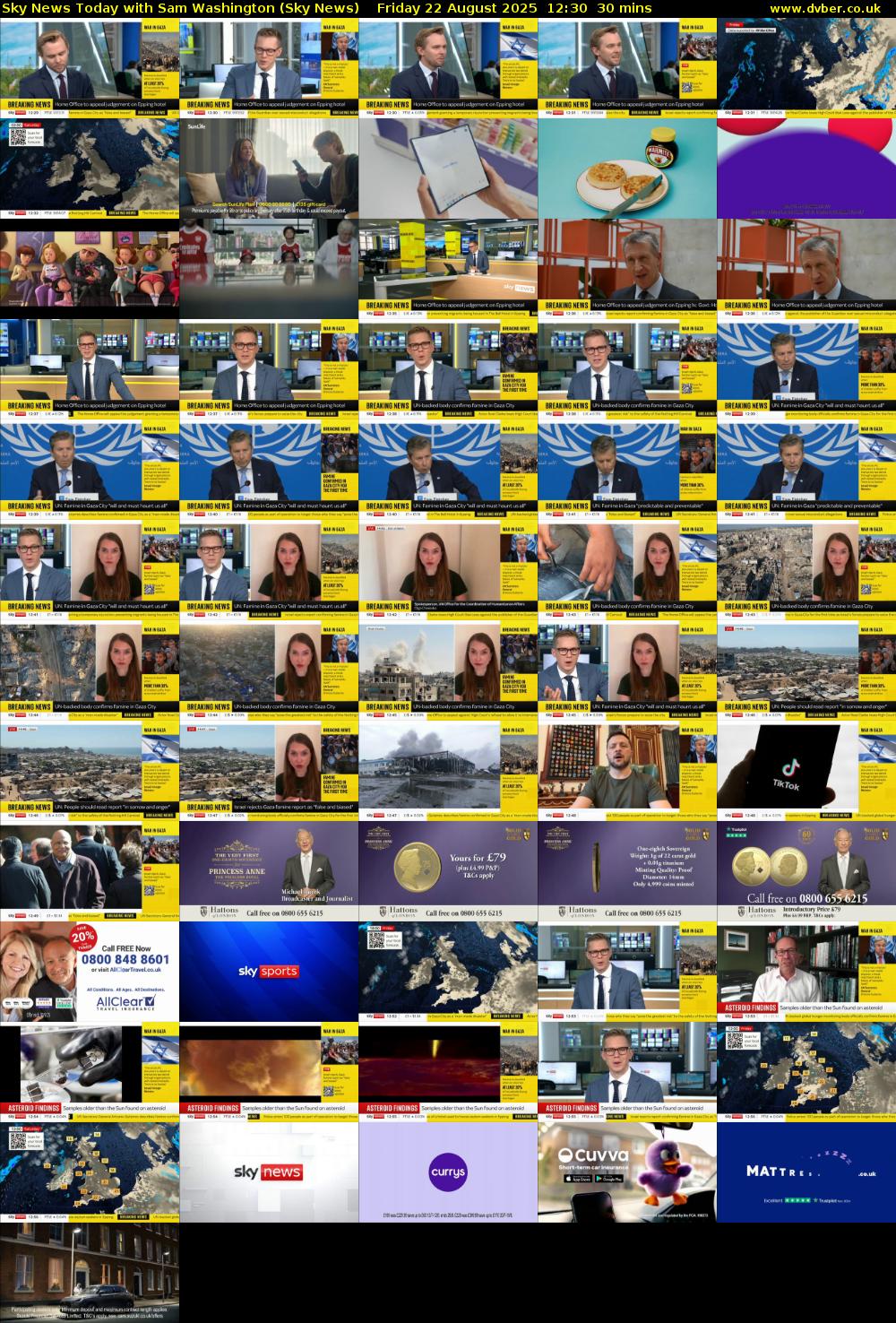 Sky News Today with Sam Washington (Sky News) Friday 22 August 2025 12:30 - 13:00