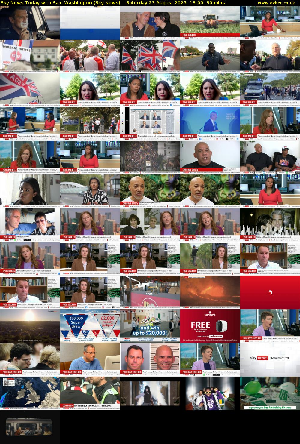 Sky News Today with Sam Washington (Sky News) Saturday 23 August 2025 13:00 - 13:30