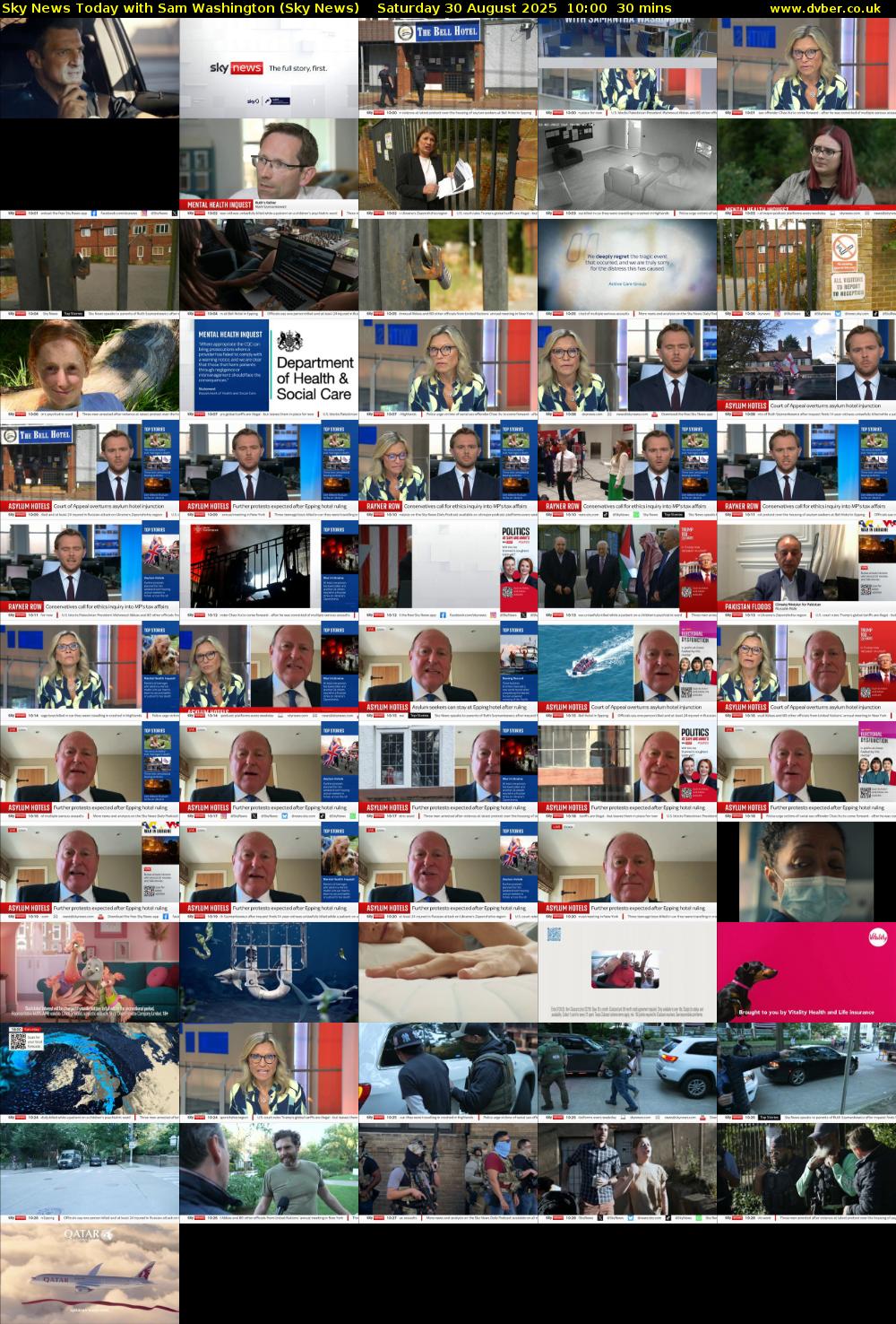Sky News Today with Sam Washington (Sky News) Saturday 30 August 2025 10:00 - 10:30